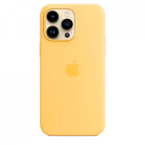 Чохол LUX Silicone Case на iPhone 14 Pro Max Sunglow with MagSafe